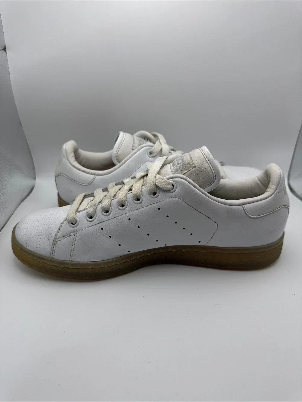 VINTAGE 2007 ADIDAS STAN SMITH WHITE TOE SNEAKERS MEN'S SIZE US 9